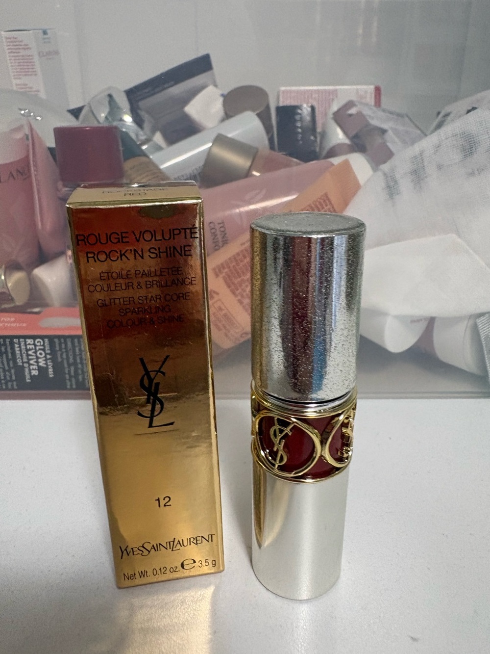 YSL ROUGE VOLUPTE ROCK'N SHINE LIPSTICK - Picture 2 of 6